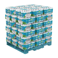 Close-up of Zephyrhills Natural Spring Water 16.9 oz bottles in branded packaging, emphasizing label details and clear plastic design.